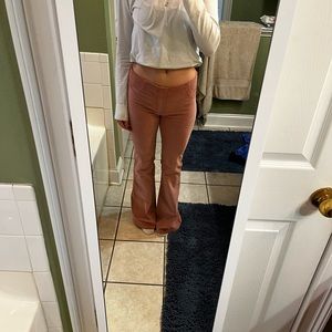 we the free pull on corduroy flare pants